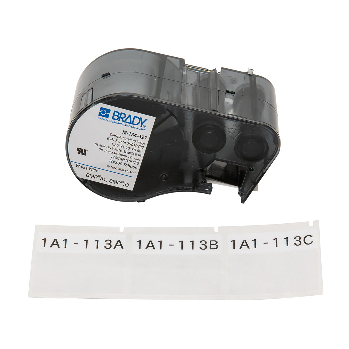 Brady M-134-427 Bmp51/53 Labelmaker Labels 143269