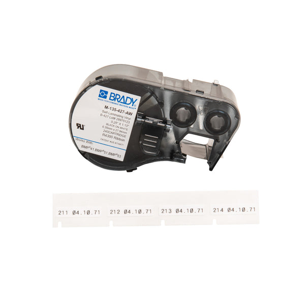 Brady M-135-427-AW Bmp41/Bmp51/Bmp53 Labelmaker Labels 131575