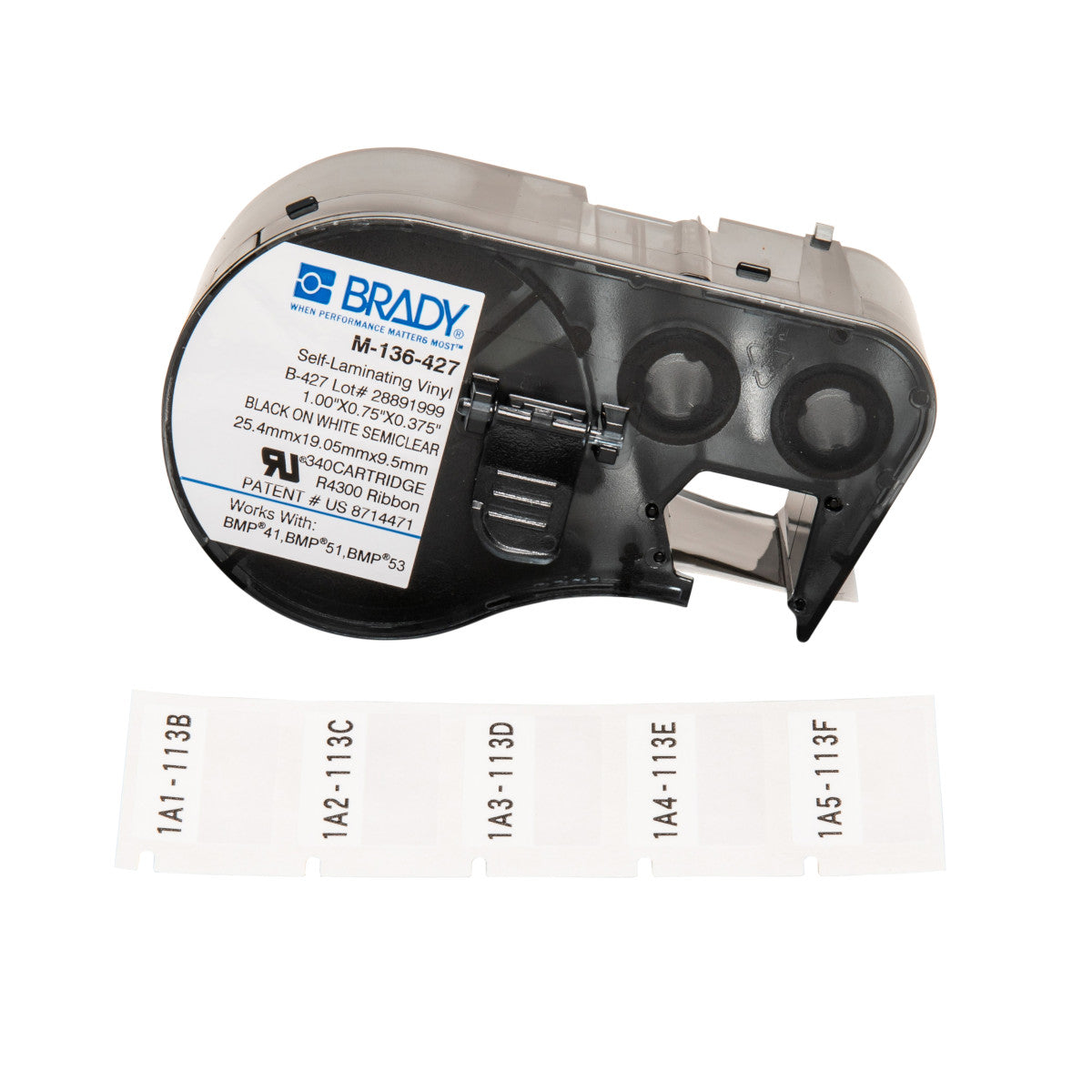Brady M-136-427 Bmp41/Bmp51/Bmp53 Labelmaker Labels 131581