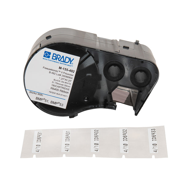 Brady M-155-492 Bmp51/53 Freezerbondz Labelmaker Labels 143327