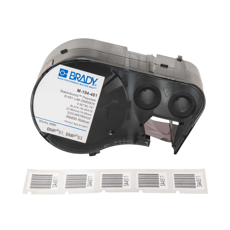 Brady M-194-481 Bmp51/53 Labelmaker Labels 143301