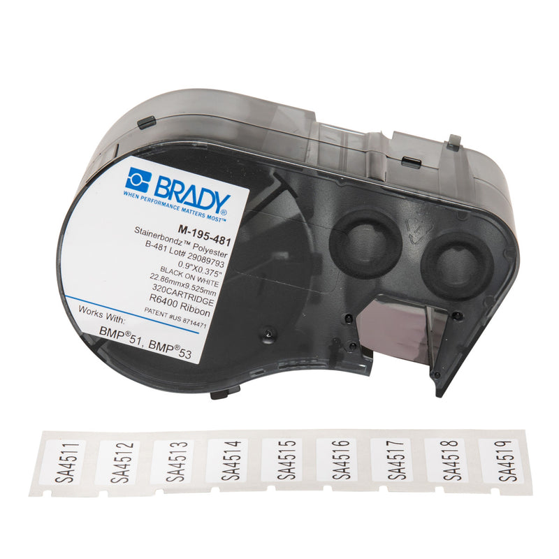 Brady M-195-481 Bmp51/53 Labelmaker Labels 143300