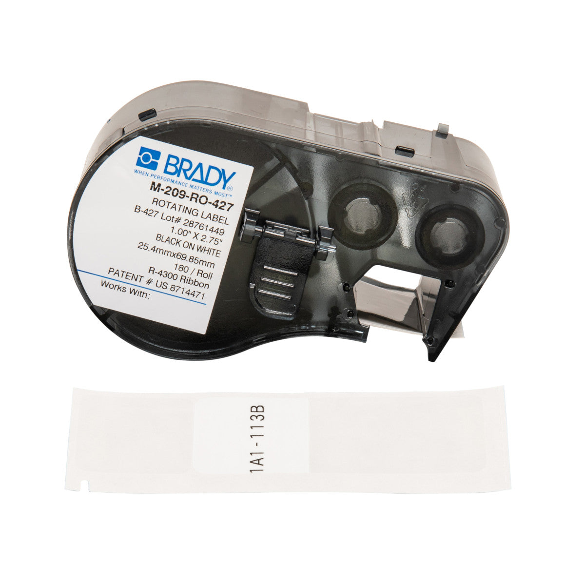 Brady M-209-RO-427 Rotating Self-laminating Vinyl Labels for BMP41 and BMP51/BMP53 151731