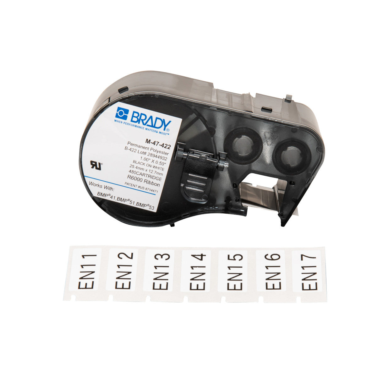 Brady M-47-422 Bmp41/Bmp51/Bmp53 Labelmaker Labels 131592