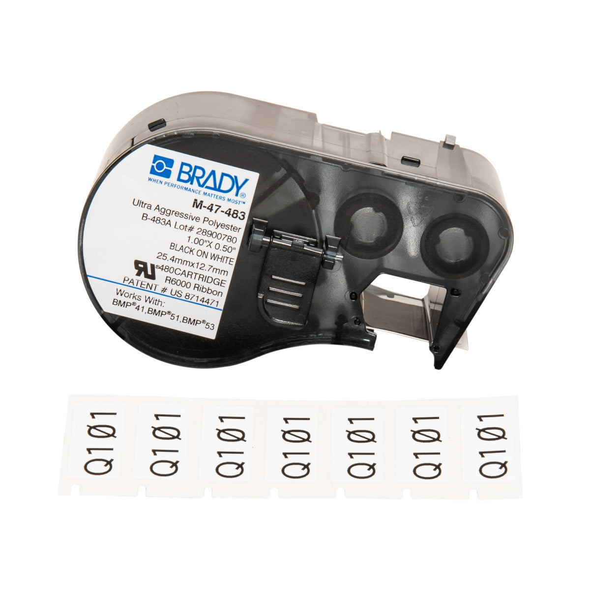 Brady M-47-483 Bmp41/Bmp51/Bmp53 Labelmaker Labels 131605