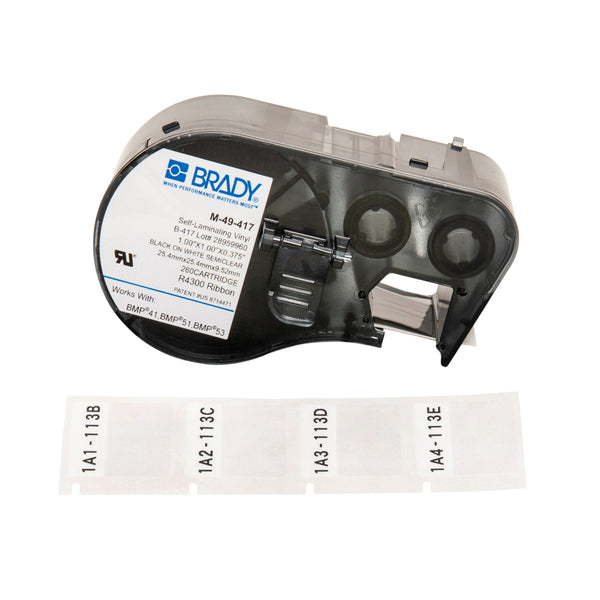 Brady M-49-417 BMP41/BMP51/BMP53 Labelmaker Labels 152888