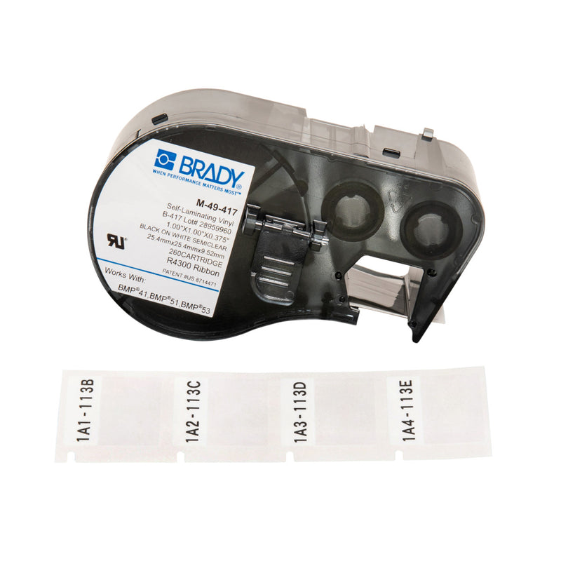Brady M-49-417 BMP41/BMP51/BMP53 Labelmaker Labels 152888