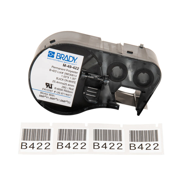 Brady M-49-422 Bmp41/Bmp51/Bmp53 Labelmaker Labels 131608