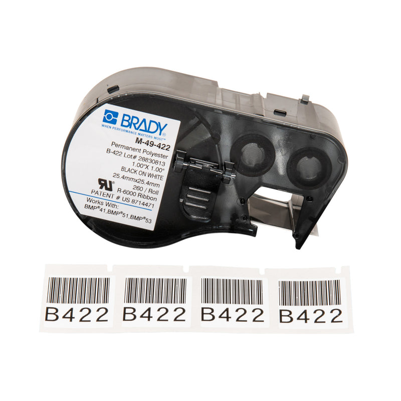 Brady M-49-422 Bmp41/Bmp51/Bmp53 Labelmaker Labels 131608