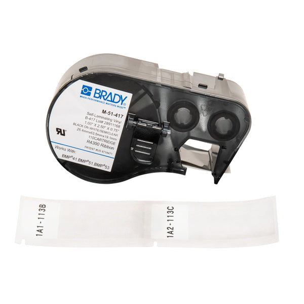 Brady M-51-417 BMP41/BMP51/BMP53 Labelmaker Labels 152884