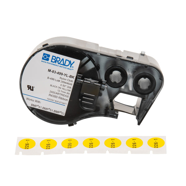 Brady M-83-499-YL-BK Bmp51/53 Labelmaker Labels 143347