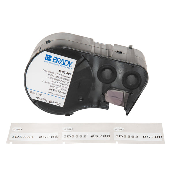 Brady M-95-492 Freezerbondz Labels For The Bmp51/53 Printer 134095