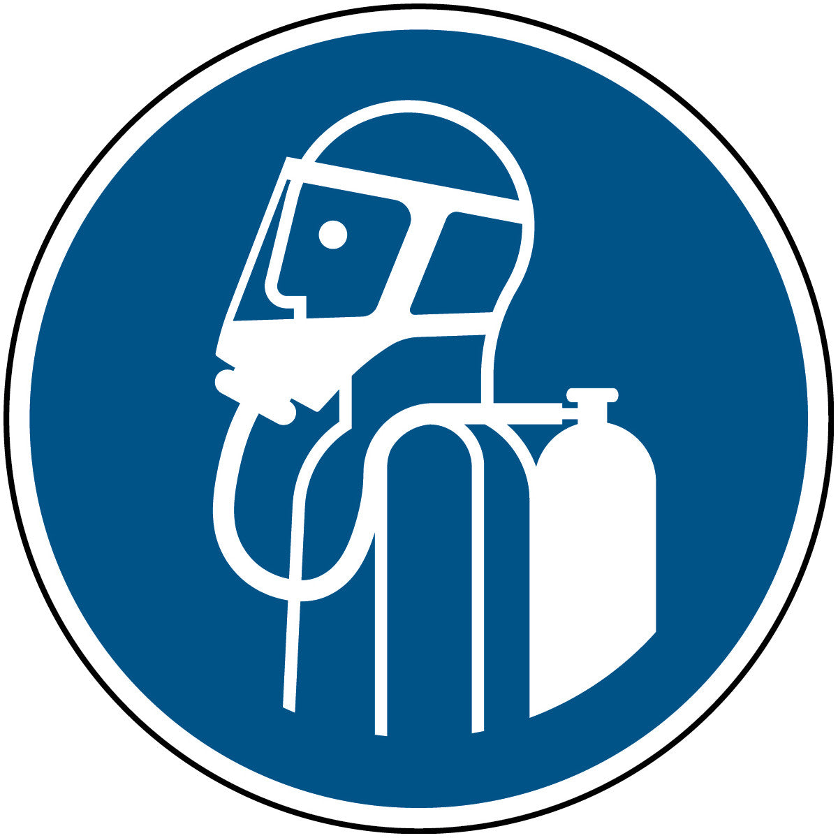 Brady M/M047/Nt-Alu-Dia100/1-B Use self-contained breathing appliance - ISO 7010 135659
