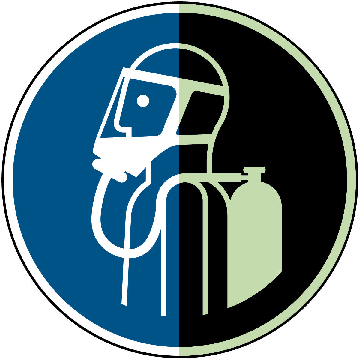 Brady M/M047/Nt-Sa-Pholumb-Dia100/1-B Use self-contained breathing appliance - ISO 7010 135671