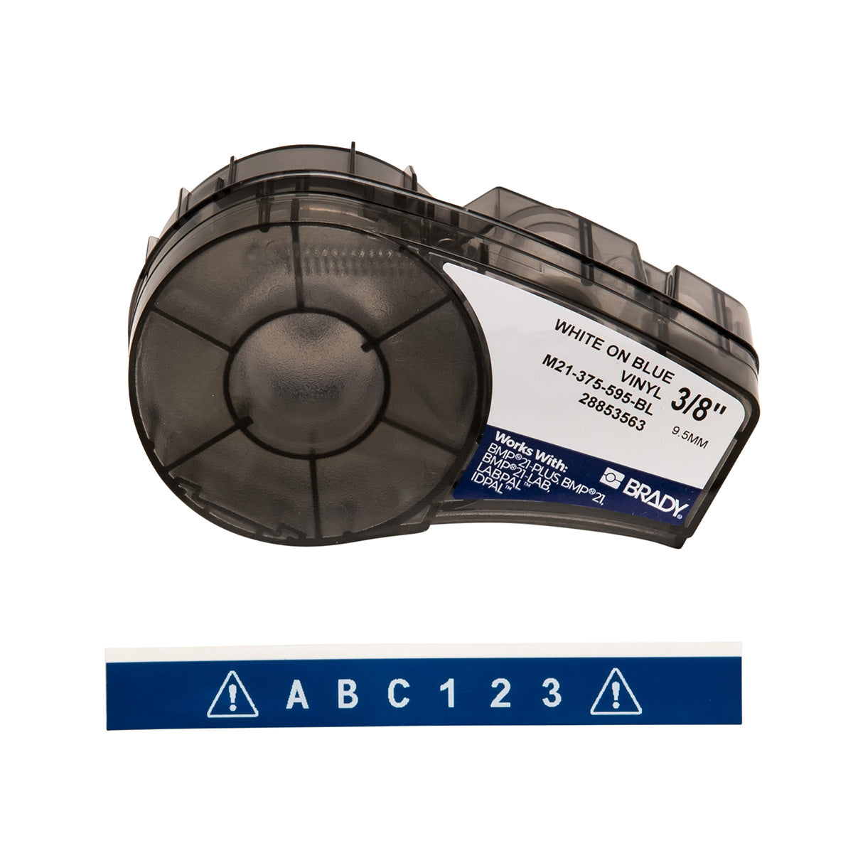 Brady M21-375-595-BL Vinyl Tape For Bmp21-Plus; Bmp21-Lab; Bmp21; Idpal; Labpal 142806