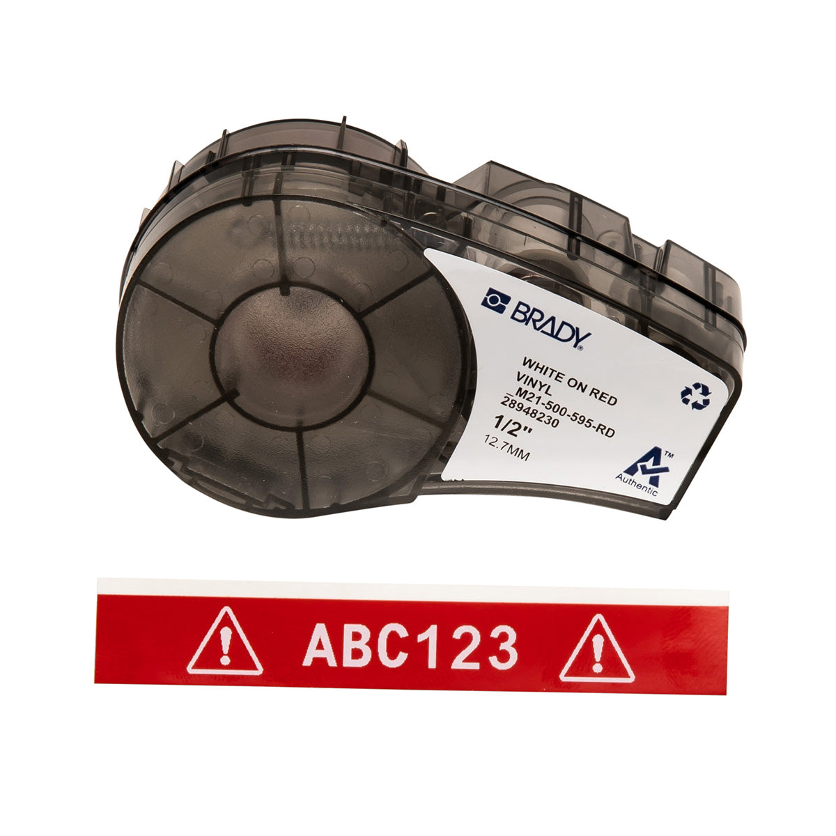 Brady M21-500-595-RD Vinyl Tape For Bmp21-Plus; Bmp21-Lab; Bmp21; Idpal; Labpal 142795