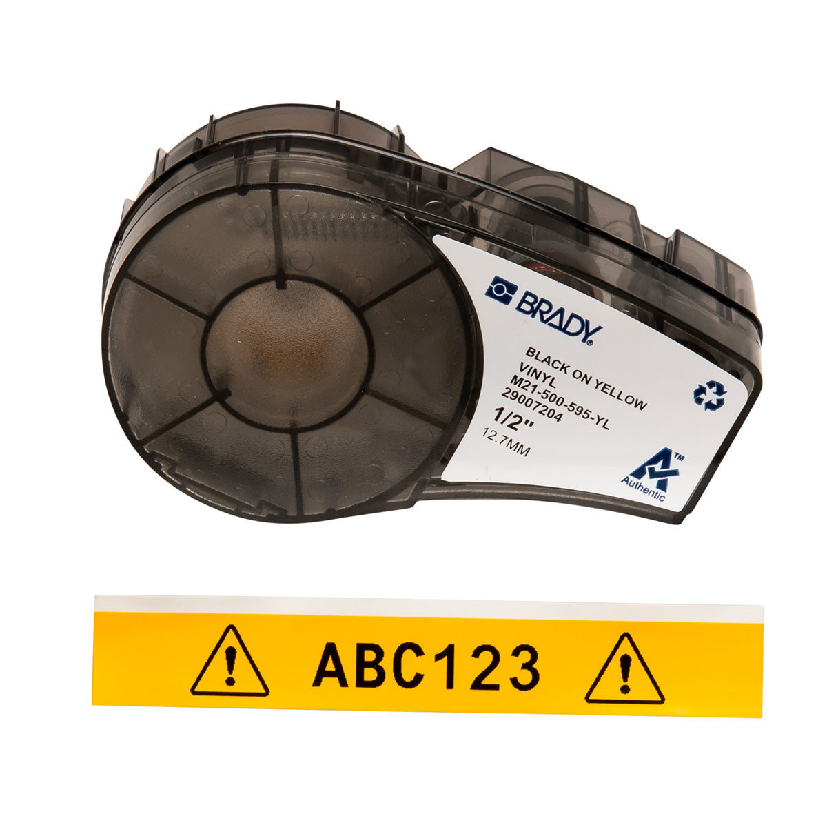 Brady M21-500-595-YL Vinyl Tape For Bmp21-Plus; Bmp21-Lab; Bmp21; Idpal; Labpal 142799