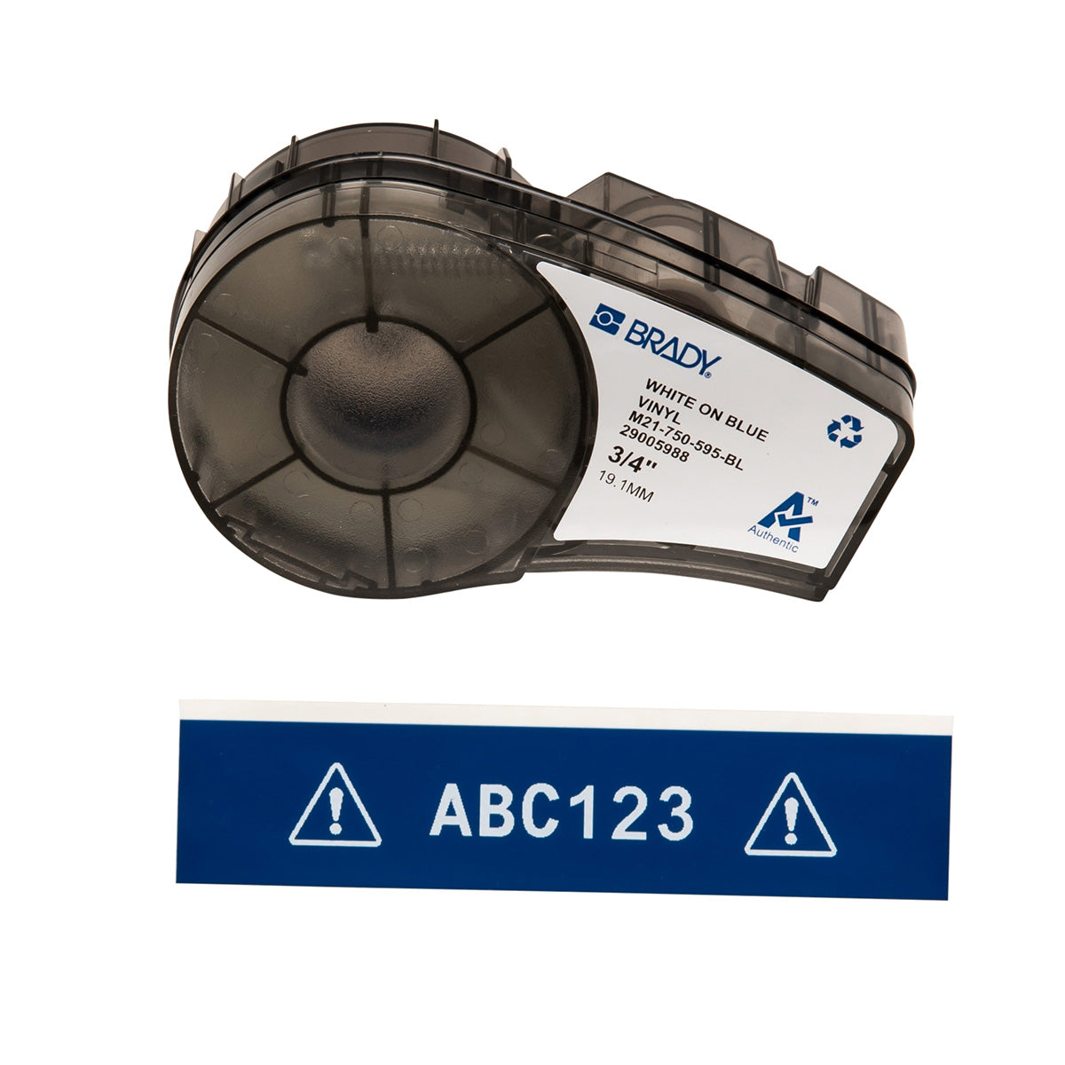 Brady M21-750-595-BL Vinyl Tape For Bmp21-Plus; Bmp21-Lab; Bmp21; Idpal; Labpal 142794