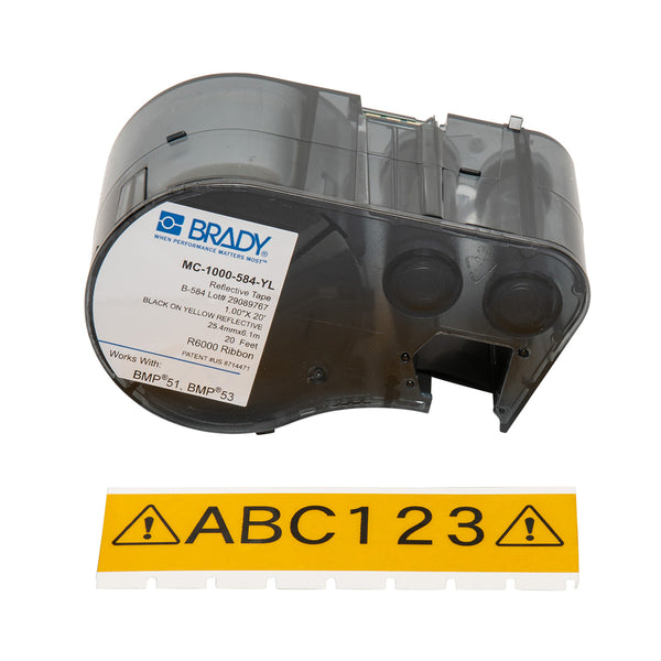 Brady MC-1000-584-YL Bmp51 Label Printer Labels 143409
