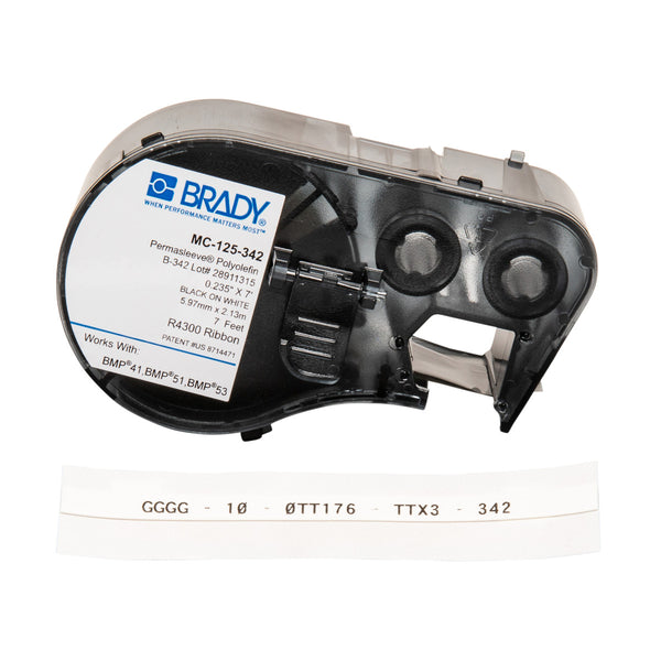 Brady MC-125-342 Bmp41/Bmp51/Bmp53 Labelmaker Permasleeve Wiremarker Sleeves 143223