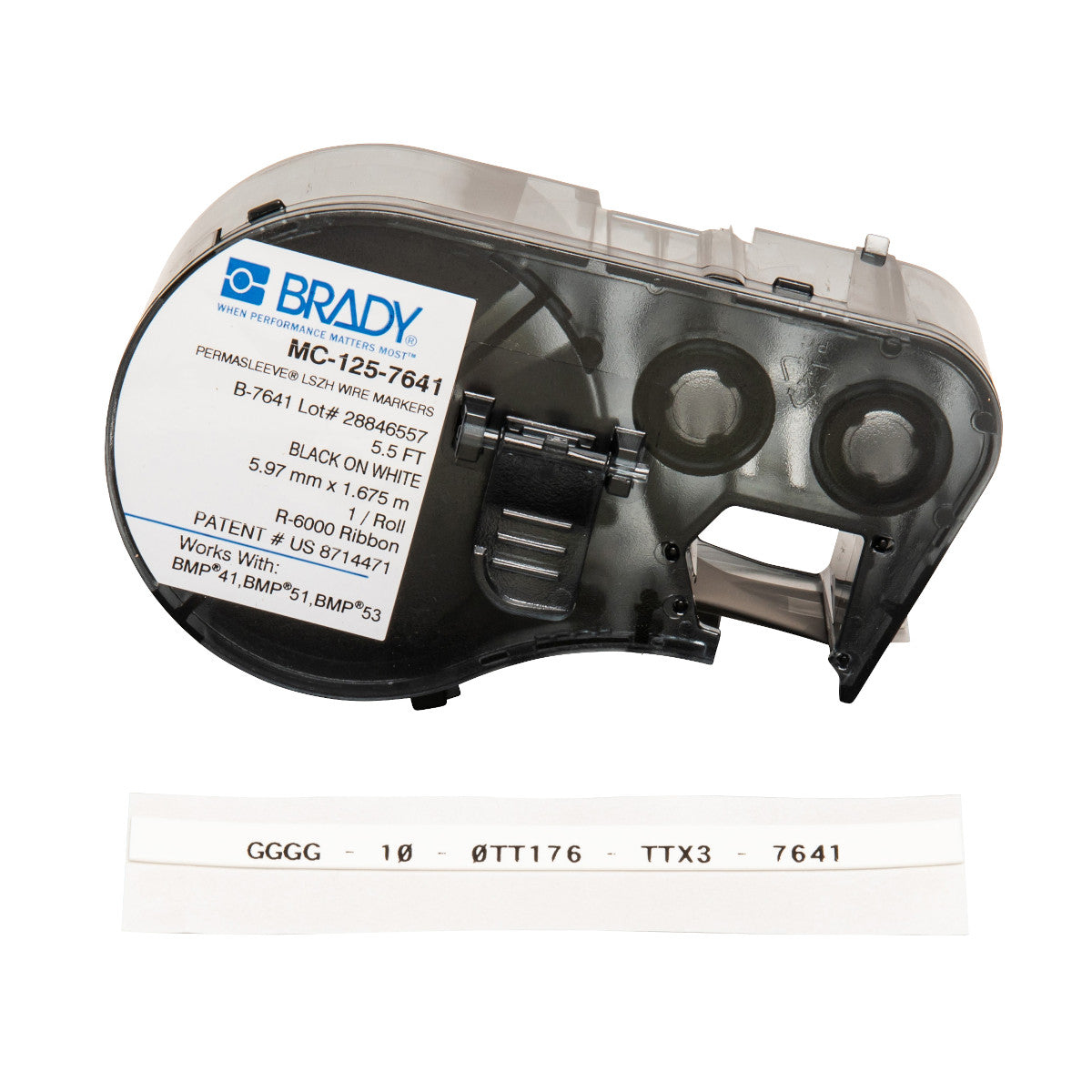 Brady MC-125-7641 Bmp51/53 Low Smoke Halogen Free Permasleeve Wire Marking Sleeves 145986