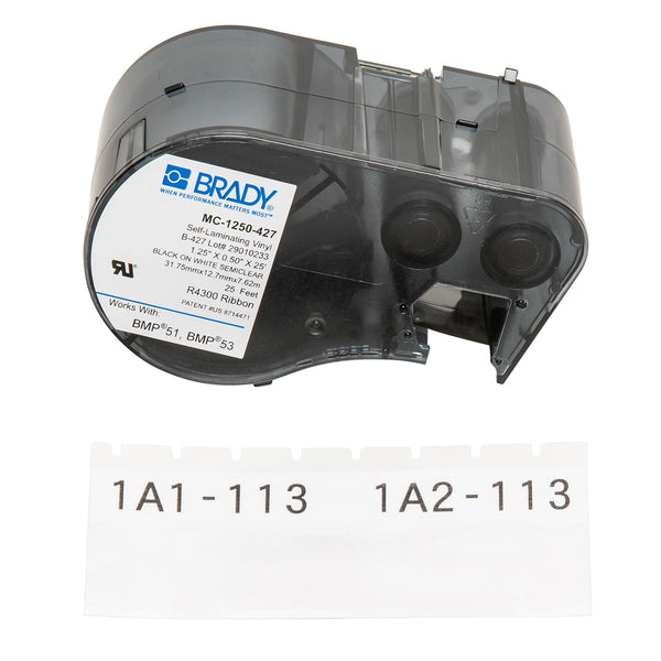Brady MC-1250-427 Bmp51/53 Labelmaker Labels 143262