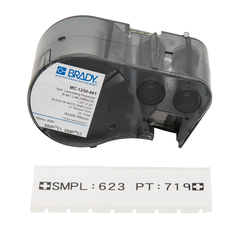 Brady MC-1250-461-AW Bmp51/53 Labelmaker Labels 143295