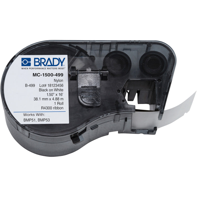 Brady MC-1500-499 BMP51 BMP53 Continuous Nylon Cloth Wire and Laboratory Labels 151569