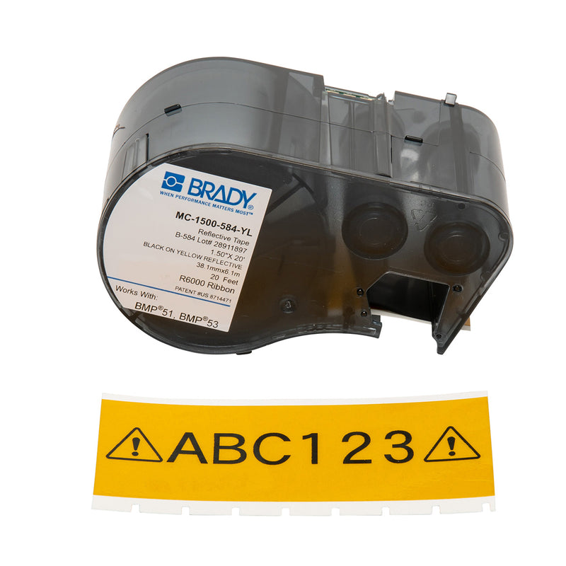 Brady MC-1500-584-YL Bmp51 Label Printer Labels 143410