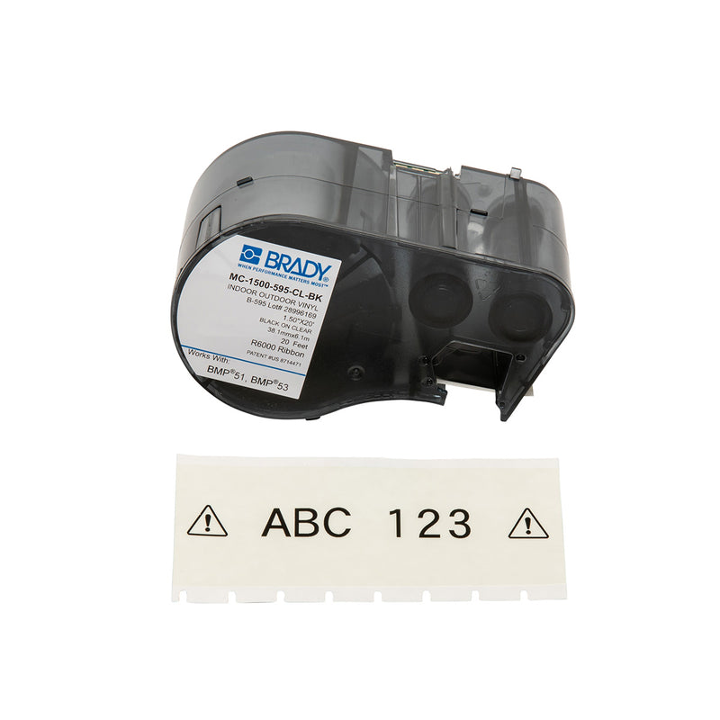 Brady MC-1500-595-CL-BK Bmp51/53 Labelmaker Tape 143366