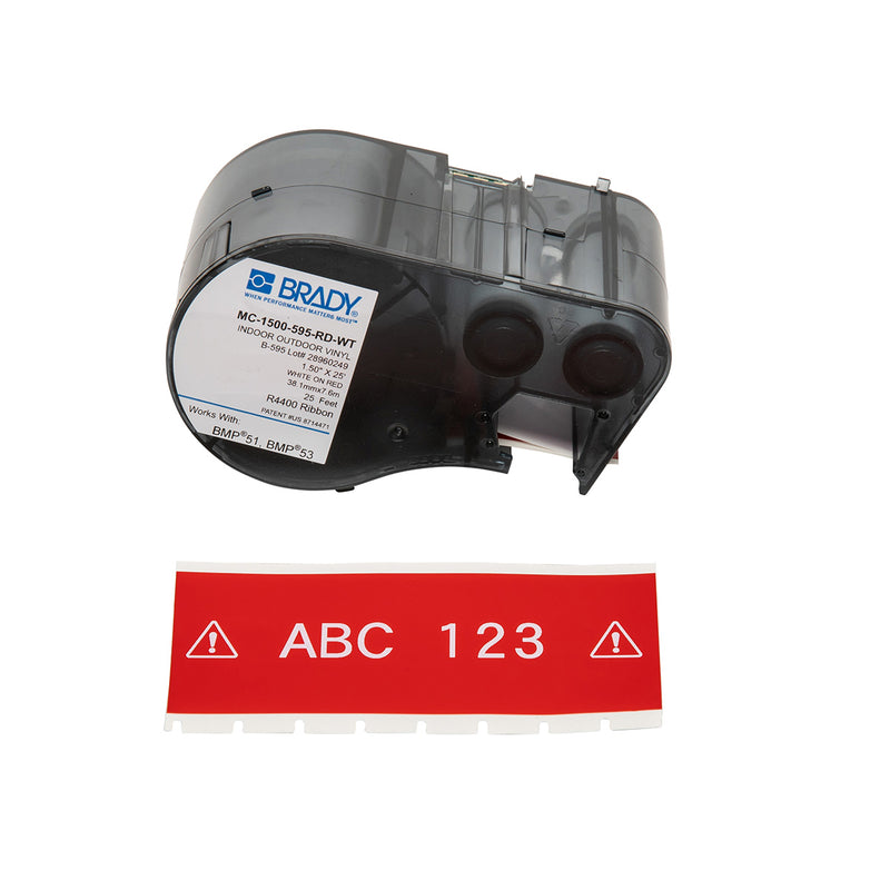Brady MC-1500-595-RD-WT Bmp51/53 Labelmaker Tape 143402