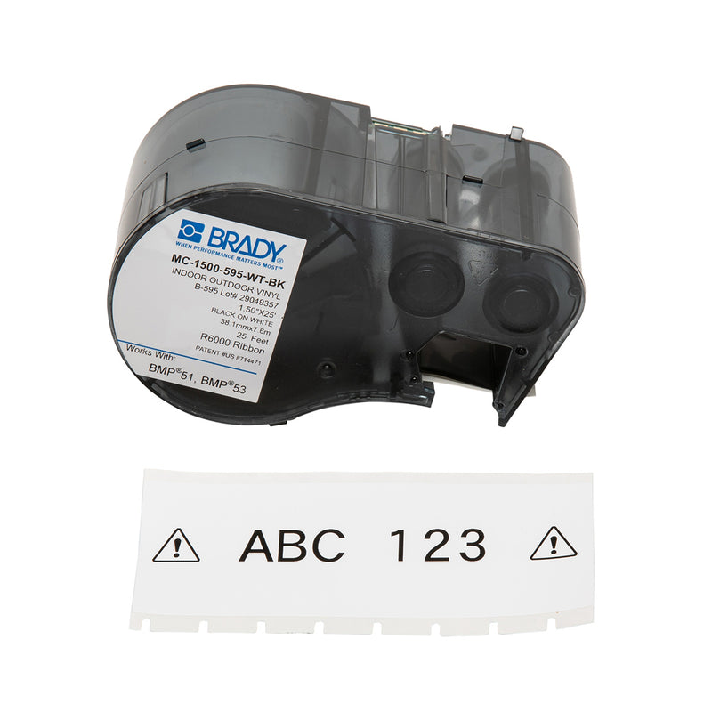 Brady MC-1500-595-WT-BK Bmp51/53 Labelmaker Tape 143374
