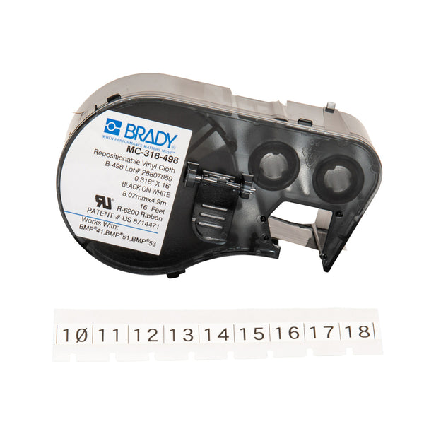 Brady MC-318-498 Bmp41/Bmp51/Bmp53 Labelmaker Labels 143329