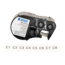 Brady MC-375-412 Bmp41/Bmp51/Bmp53 Labelmaker Tags 143235