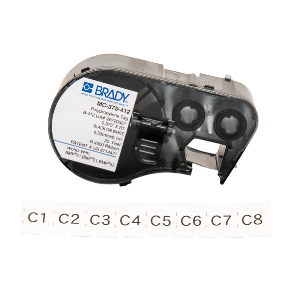 Brady MC-375-412 Bmp41/Bmp51/Bmp53 Labelmaker Tags 143235