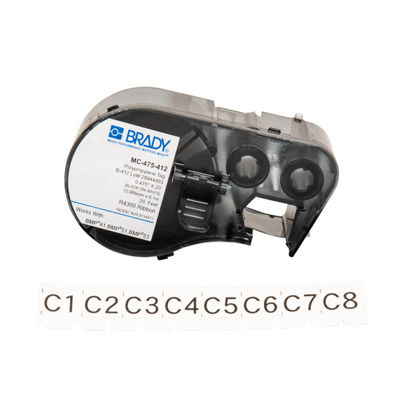 Brady MC-475-412 Bmp41/Bmp51/Bmp53 Labelmaker Tags 143236