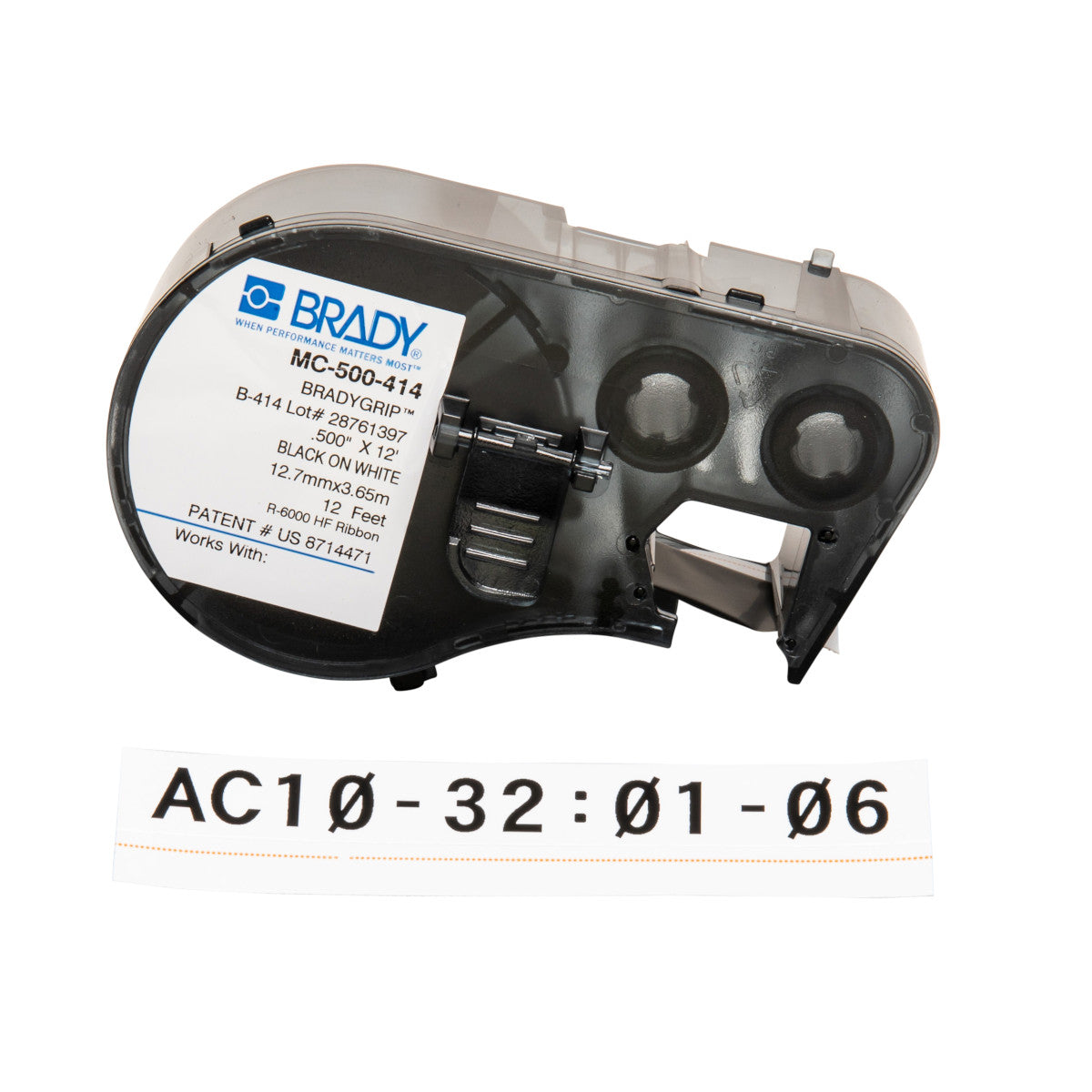 Brady MC-500-414 BradyGrip Print-on Hook Material for BMP41/BMP51/BMP53 151725