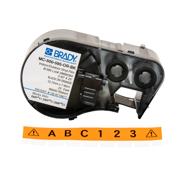 Brady MC-500-595-OR-BK Bmp41/Bmp51/Bmp53 Labelmaker Tape 143367