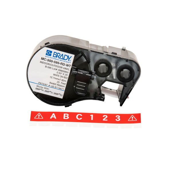 Brady MC-500-595-RD-WT Bmp41/Bmp51/Bmp53 Labelmaker Tape 143399