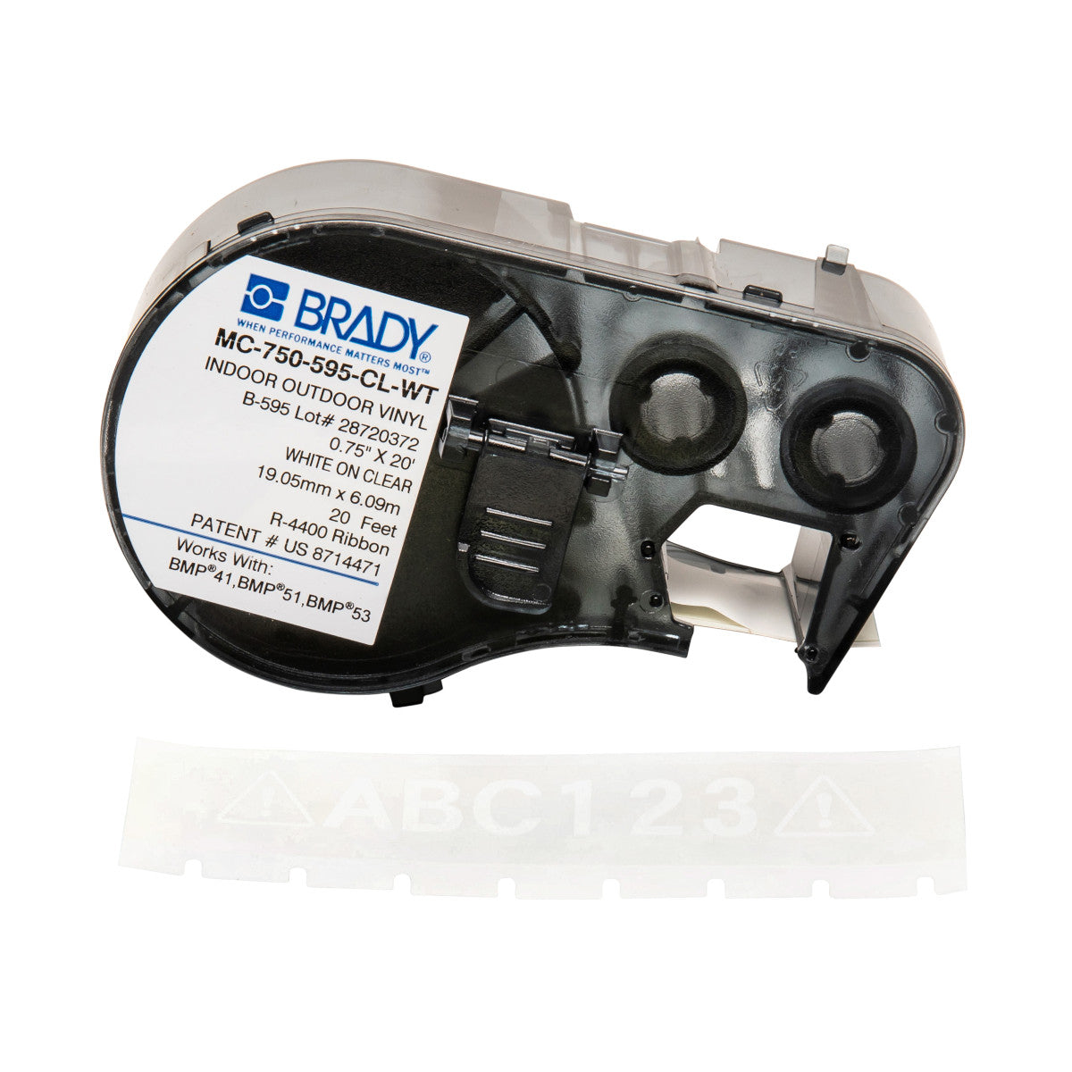 Brady MC-750-595-CL-WT Bmp41/Bmp51/Bmp53 Labelmaker Tape 143392
