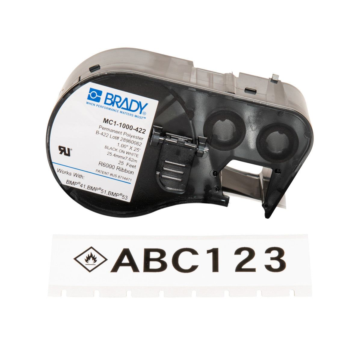 Brady MC1-1000-422 Bmp41/Bmp51/Bmp53 Labelmaker Labels 131595