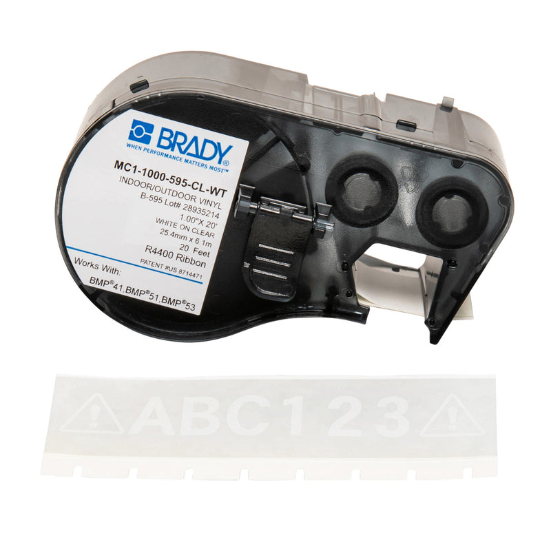 Brady MC1-1000-595-CL-WT Bmp41/Bmp51/Bmp53 Labelmaker Tape 131607