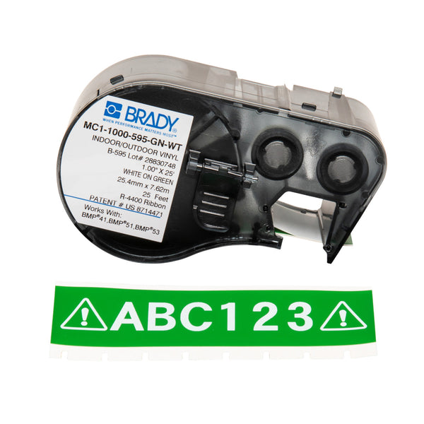 Brady MC1-1000-595-GN-WT Bmp41/Bmp51/Bmp53 Labelmaker Tape 131598