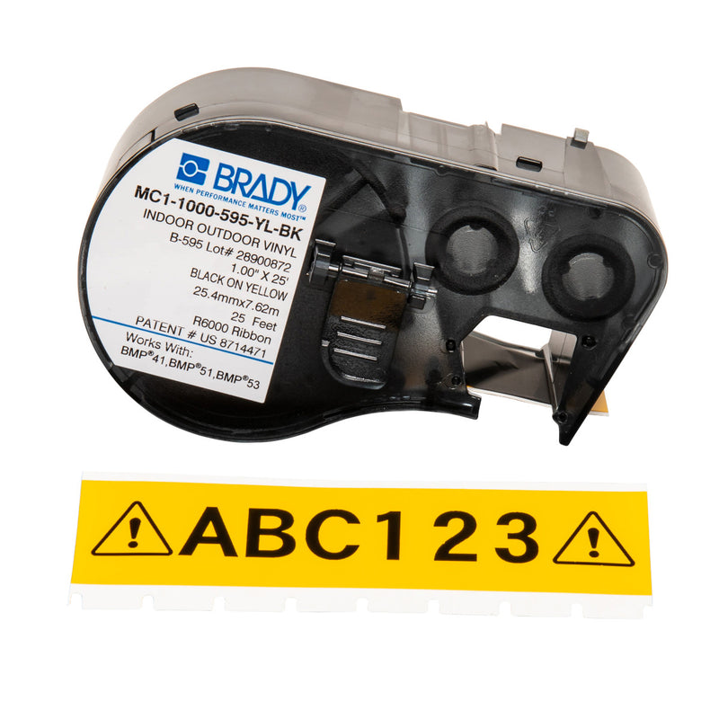 Brady MC1-1000-595-YL-BK Bmp41/Bmp51/Bmp53 Labelmaker Tape 131583