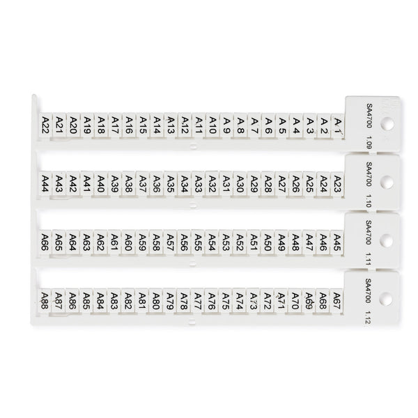 Brady TERMINAL BLOCK TAG, WI, 5X9-5 Terminal Block Tags - 5mm x 9mm, 5mm Pitch SA4700