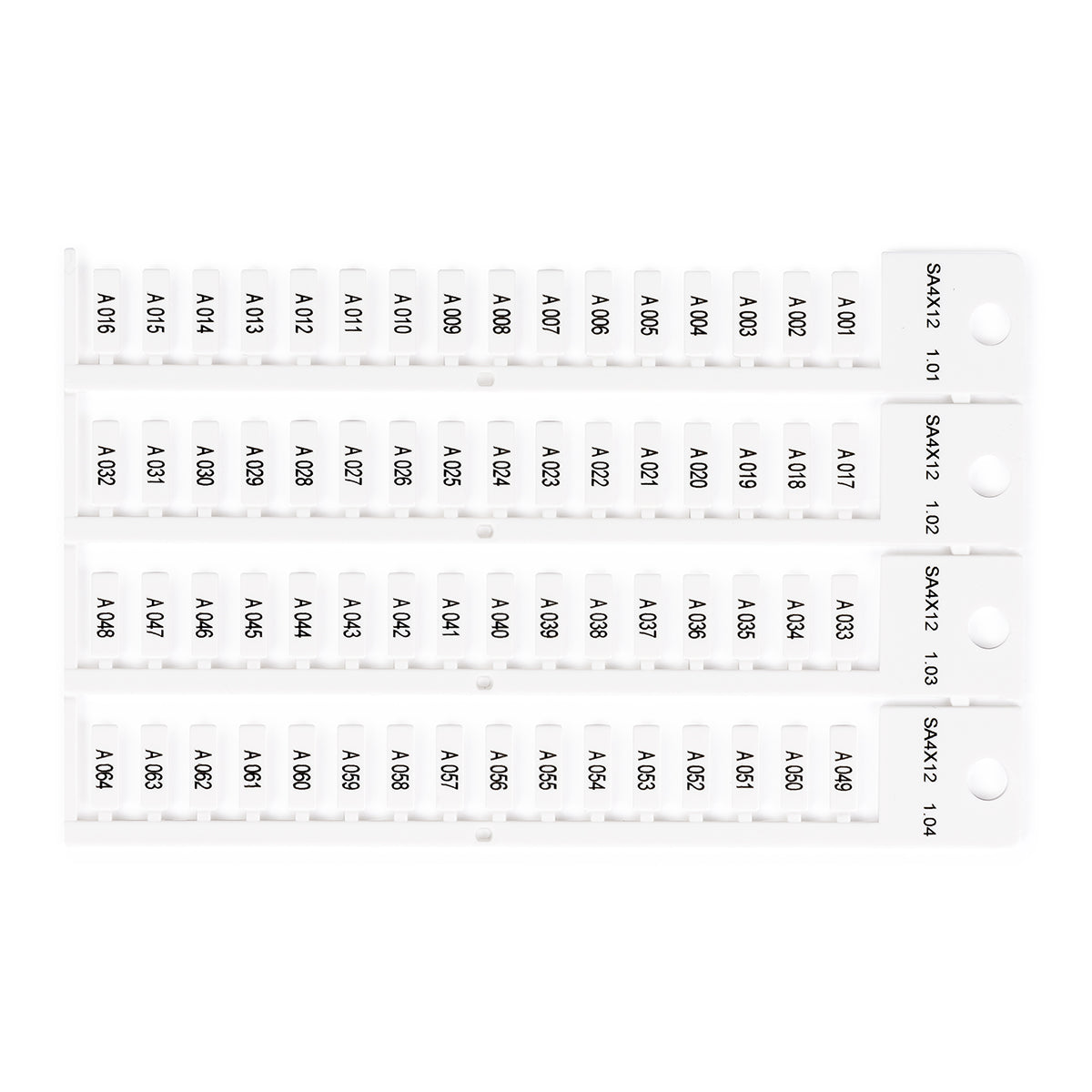 Brady TAG 4X12 -4 STICKS WHITE/2048 Cable & Wire Tags - 4mm x 12mm SA4X12