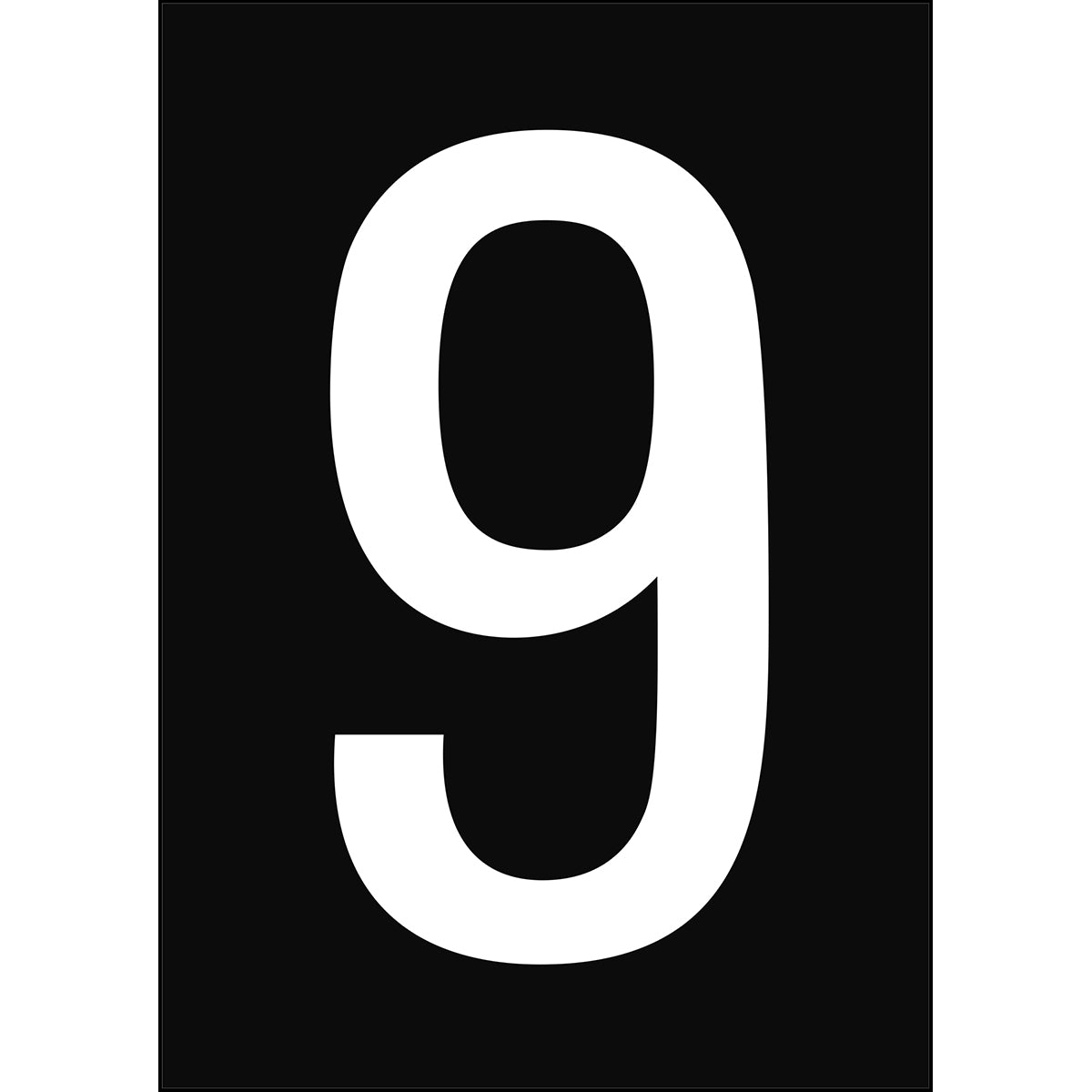 Brady NL859A4BK-9 Numbers & letters DIN A4 size 911254
