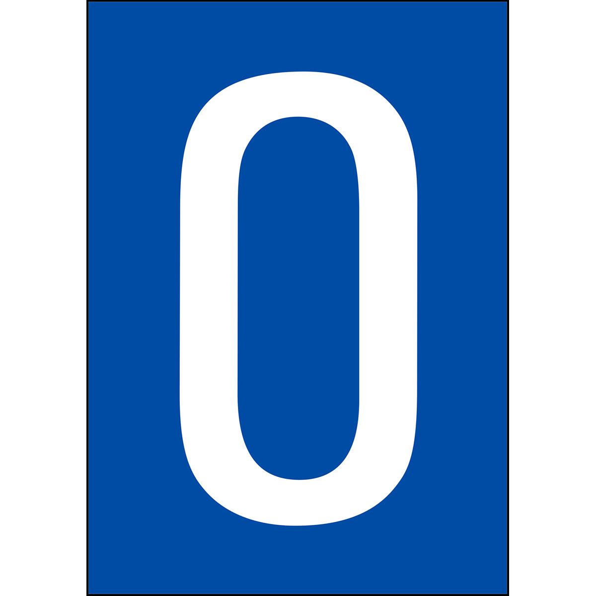 Brady NL859A4BL-0 Numbers & letters DIN A4 size 911224