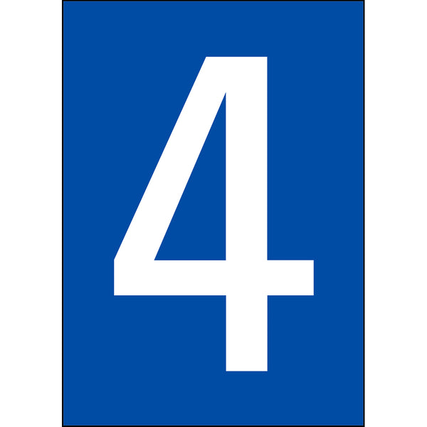 Brady NL859A4BL-4 Numbers & letters DIN A4 size 911220