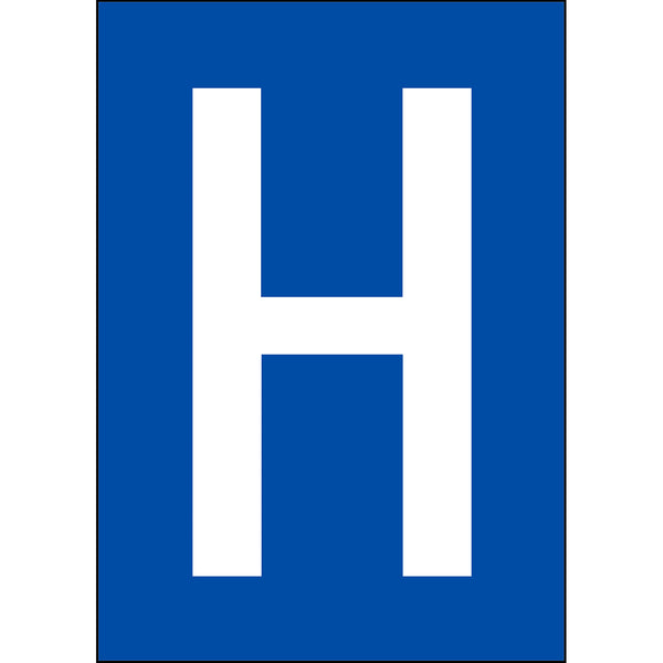 Brady NL7541A4BL-H Numbers & letters DIN A4 size 911438